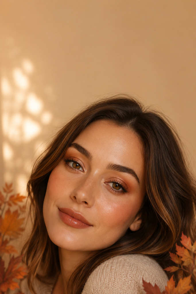 Soft Pumpkin Spice Beauty Portrait
